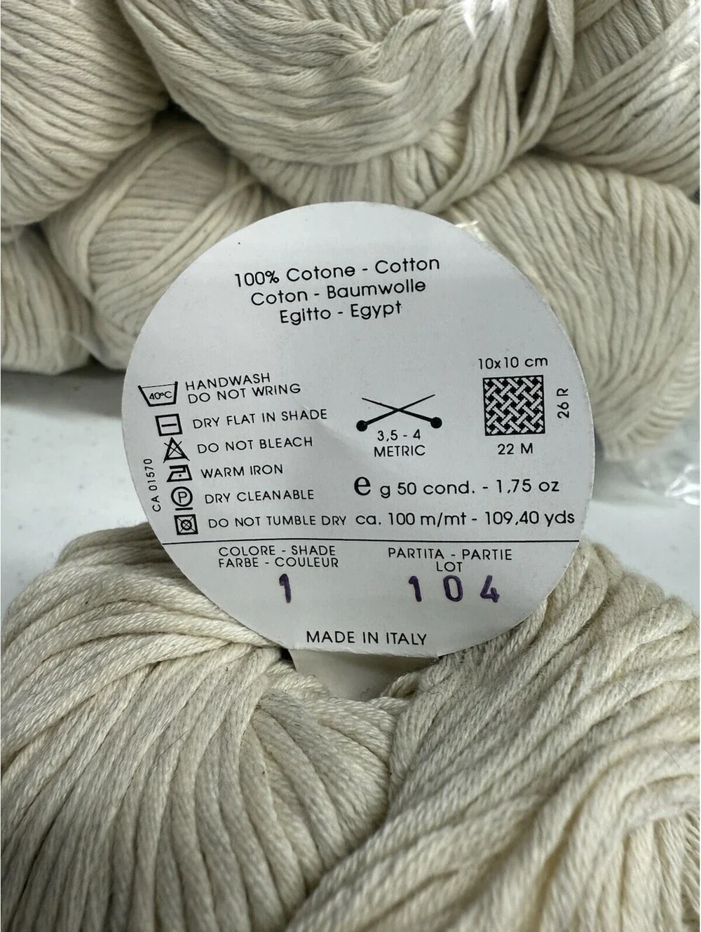 Filtura Di Crosa ‘Multicot’ 100% Cotton Shade 1- 16 Skein Lot